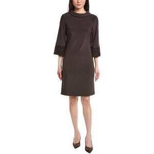 Joseph Ribkoff Womens  Solid Midi Dress, Brown
